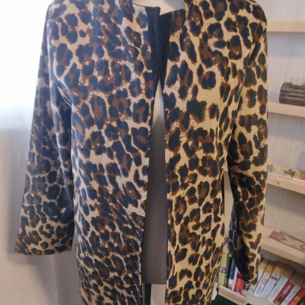leopard print blazer